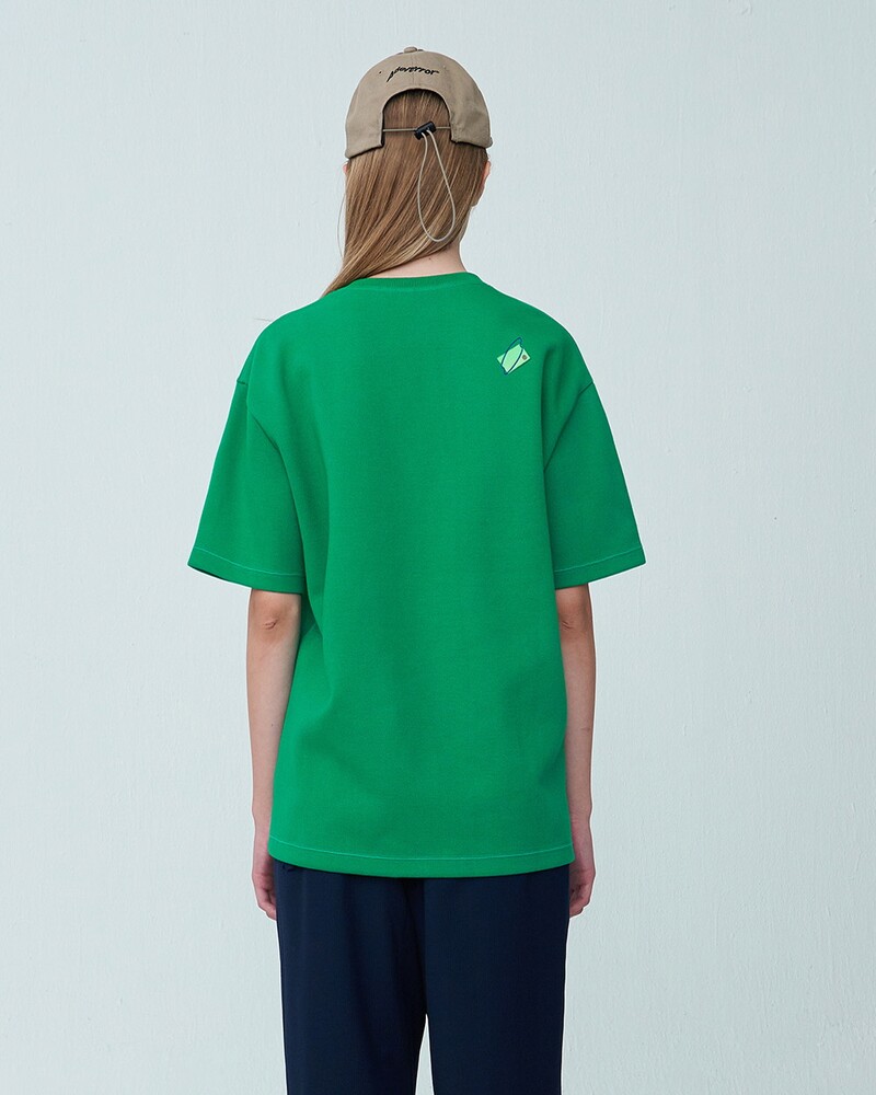 ADER ERROR아더에러]Stonet logo t-shirt Green